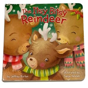 Little Simon The Itsy Bitsy Reindeer Baby Board Book Jeffrey Burton Holiday